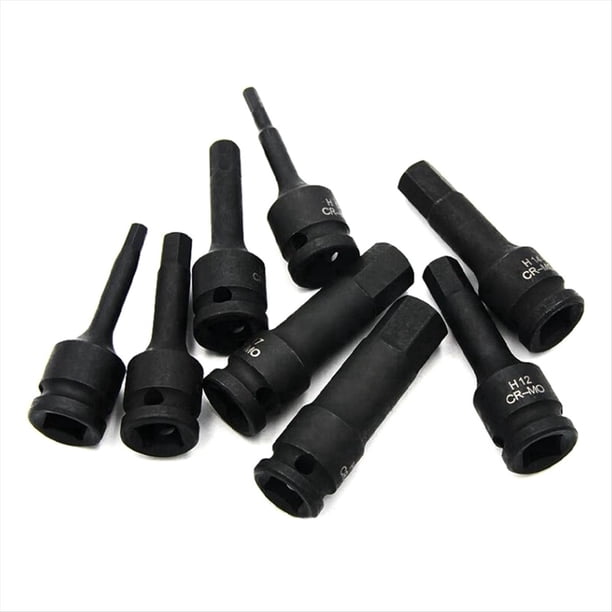 Broca de Hexagonal de 1/2 Pulgada, 12,5 mm, H5-H19, Adaptador de Llave de , Llave Hexagonal