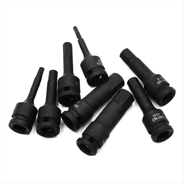 Broca de Hexagonal de 1/2 Pulgada, 12,5 mm, H5-H19, Adaptador de Llave de , Llave Hexagonal