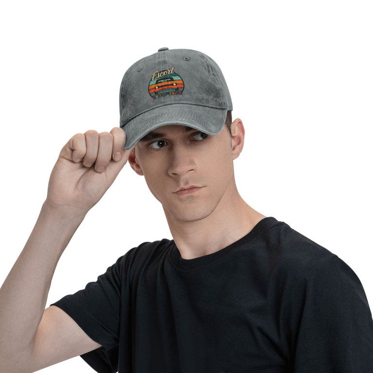 DouZhe Adjustable Washed Cotton Baseball Cap - Retro 70s Car
