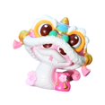 thumbnail image 4 of Esquirla 2025 Chinese New Year Snake Statue Ornament Art Photo Props Self Adhesives Gift Resin Figurine Animal Sculpture for Bookshelf Pink, 4 of 8
