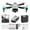 Grey, variant on Black Fpv Drones With Dual Cameras Wind Resistance Gesture Control Headless Mode And Plastic/Metal Body For Adults Beginners Quadcopter Toys, 11X8.66X2.16In 0.81Lb