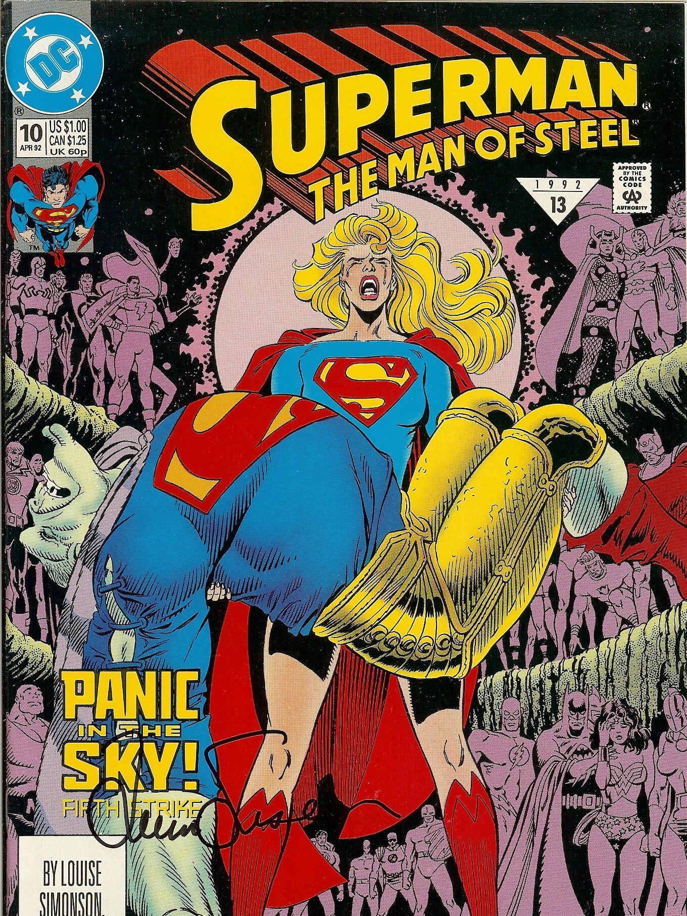 Superman The Man of Steel #10 Signed by Louise Simonson