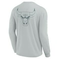 thumbnail image 3 of Men's Fanatics Gray Chicago Bulls Elements Strive Long Sleeve T-Shirt, 3 of 3