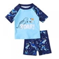 thumbnail image 2 of GYRATEDREAM Kids Toddler Boys Swimsuits Set 2 Piece Swimwear Set Short Swim Shirt Bathing Suit Set 1-5 Years, 2 of 6