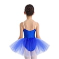 thumbnail image 3 of Doomiva Kids Girls Camisole Ballet Leotard Tutu Skirt Swan Lake Fancy Princess Dance Dress Ballerina Outfit Royal Blue 8, 3 of 7