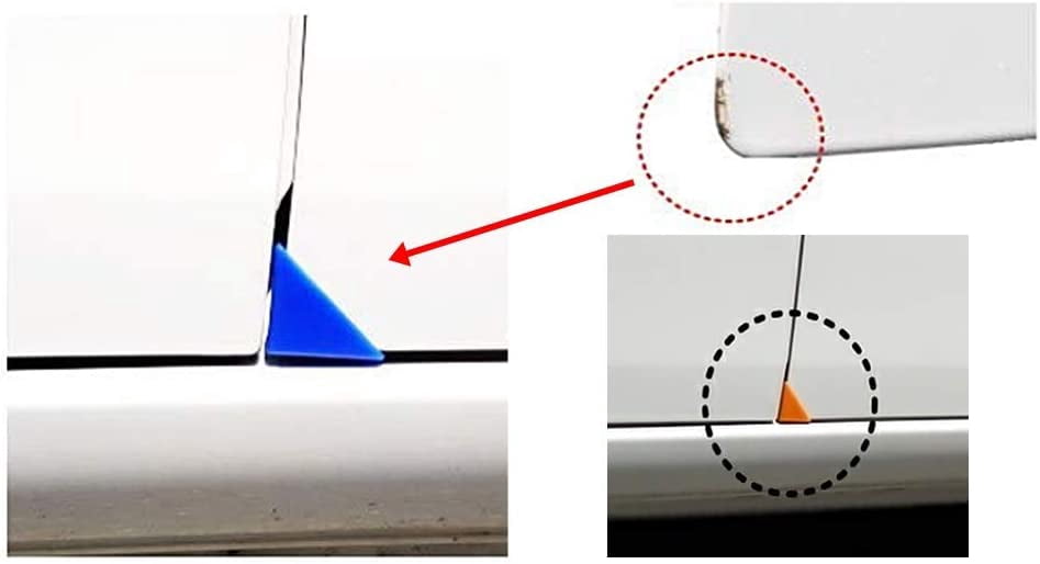 MKEUDQ-Car Door Corner Edge Guards – 2 Pcs Silicone Bumper Protector Trim Anti Collision Scratch Protective Cover with 3M Tape White