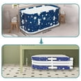 thumbnail image 2 of PUEDO 47in Large Portable Folding Bathtub, Hot & Cold Soaking Bath tub, Starry Blue, 2 of 8