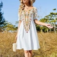 thumbnail image 4 of Dashiki White Dress women formal occasion dresses summer dress woman 2024 trendy, 4 of 7