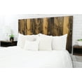thumbnail image 4 of Barn Walls Dark Brown Headboard Stain, Rustic Design, Solid Wood Headboard, Floating Panels, Wall Mount, Adjustable Height, Easy Assembly, California King Size, 4 of 10