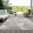 thumbnail image 6 of Addison Rugs Chantille Indoor/Outdoor Transitional Geometric Blush Washable Rectangle Rug, 10' x 14', 6 of 6