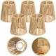 thumbnail image 1 of 6 pantallas de lámpara de ratán, repuesto de pantalla de ratán, pantalla de ratán tejida a mano Nature Touch para lámparas de mesa, lámparas de araña, luces colgantes, apliques de pared, 3.9 pulgadas, 1 of 6