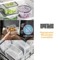 thumbnail image 4 of Set 12 Recipientes Hermeticos Found Juego 12 Contenedores Hermeticos de Plastico Para Alimentos y Almacenaje Refrigerar Microondas Topper Plastico 12 Recipientes Sellado Hermetico, 4 of 10