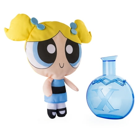 The Powerpuff Girls, 12 Inch Puff Out Plush, Bubbles, by Spin Master