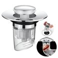 thumbnail image 1 of Colador desplegable AngMokio para lavabo de baño con cesta, 1 of 1