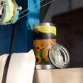 thumbnail image 3 of 20oz Tumbler with Lid and Straw Stainless Sunflowers Steel Vacuum Insulated Water Coffee Tumbler Cup, Double Wall Vacuum Insulated Travel Mug Reusable Tumblers for Ice Drinks, Hot Beverage, 3 of 7