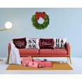 thumbnail image 5 of 16x16 Christmas Snow Home Throw Pillow Covers,Decorative Farmhouse Outdoor Believe Silent Night Xmas Christmas Pillow Shams Cases Slipcovers Set of 4 for Couch Sofa, 5 of 6