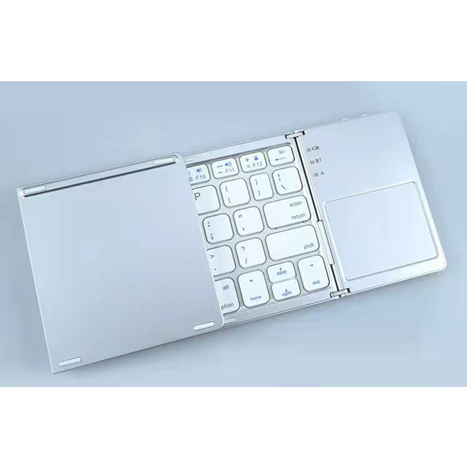 1Pcs Foldable Bluetooth Keyboard - Wireless Portable Keyboard with Touchpad, Tri-Fold Designed, Perfect for Travel Business Remote Work