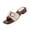 Beige, variant on Women's Slide Sandals Open Square Toe Studded Buckle Wooden Block Heel Slip On Casual Retro Mules Beige 6.5