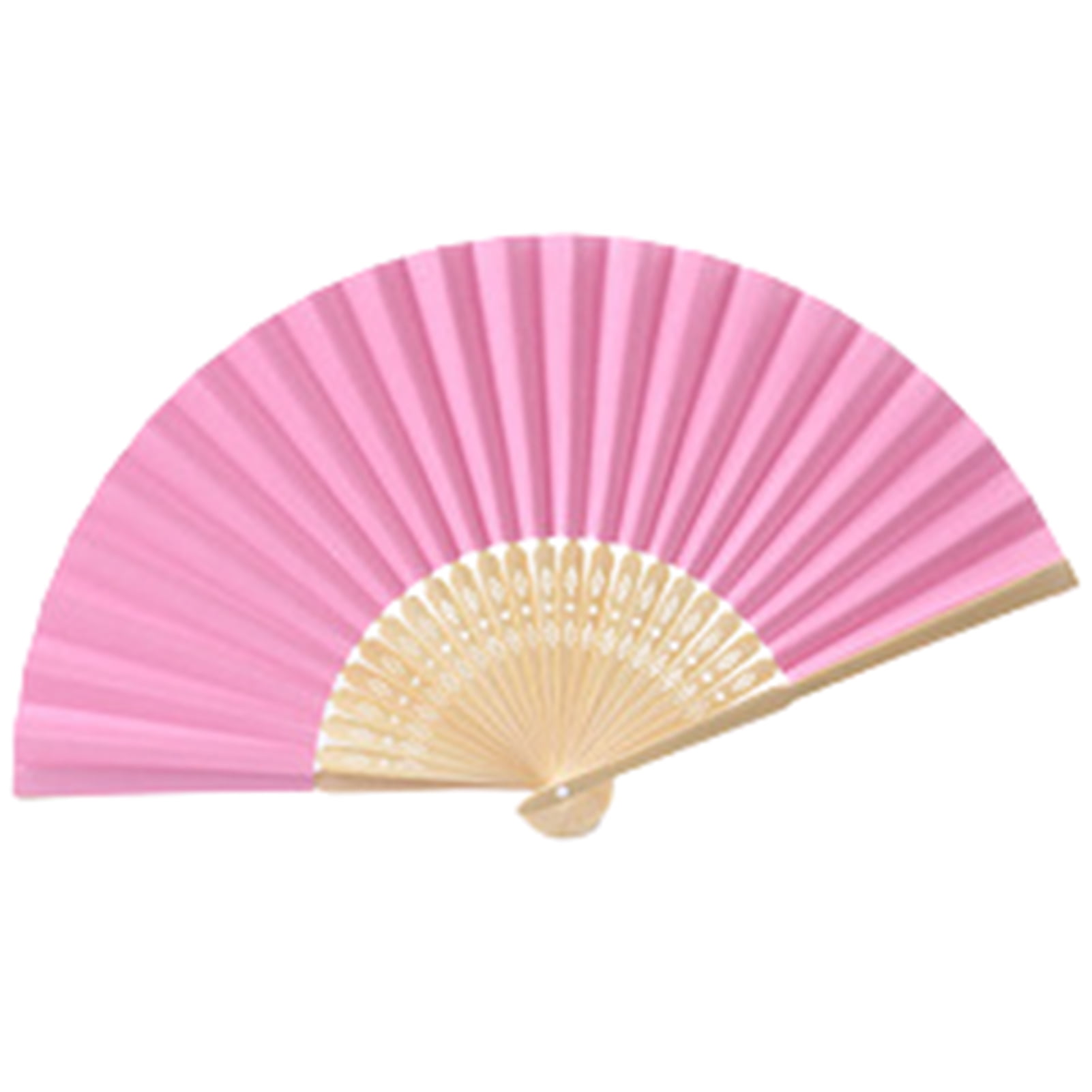DISHAN Easy to Paint Bamboo Fan Handle Folding Fan Smooth Opening