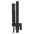 thumbnail image 2 of akuaplus® 1-setting Matte Black square Shower Head with Adjustable Post, 2 of 7