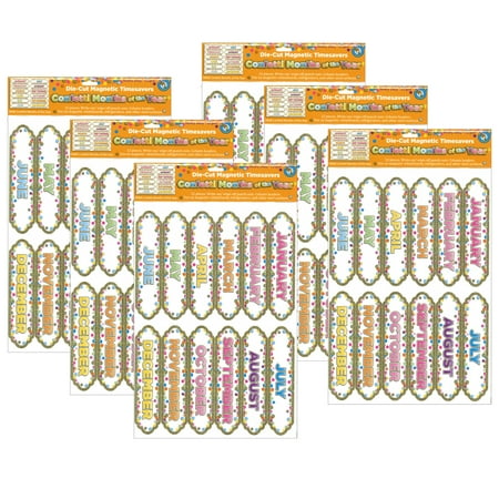 UPC: 0194629056125 | Ashley Productions Magnetic Die-Cut Timesavers & Labels Confetti Months of the Year 6 Packs