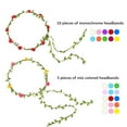 thumbnail image 2 of 15Pcs Assorted Colors Flower Crown Wreath Headband Garland, Multicolor Floral Headbands for Wedding Festival Vacation Fairy Outdoor Party Photography Props, 2 of 5