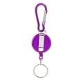 thumbnail image 1 of Mini hebilla de llavero antipérdida, 3 piezas de cuerda de nailon, clip de cadena retráctil telescópico, hebilla de llavero retráctil, eficiencia óptima, 1 of 14
