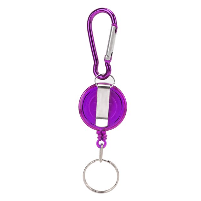 Mini hebilla de llavero antipérdida, 3 piezas de cuerda de nailon, clip de cadena retráctil telescópico, hebilla de llavero retráctil, eficiencia óptima