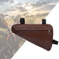 thumbnail image 3 of Bolsa triangular para ciclismo marrón para deportes al aire libre y bicicletas Bolsa impermeable para cuadro de bicicleta, 3 of 8