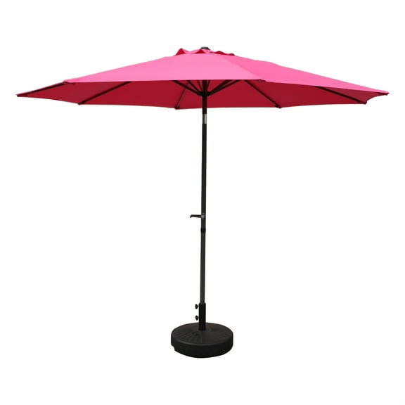 International Caravan St. Kitts Aluminum 10-foot Patio Umbrella, Bery Berry