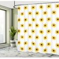 thumbnail image 5 of Ambesonne Yellow Shower Curtain, Sunflower Pattern Nature, 69"Wx84"L, Yellow, 5 of 5