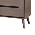 thumbnail image 3 of Furniture of America Belkor Mid-Century Modern Wood 6-Drawer Dresser in Gray, 3 of 3