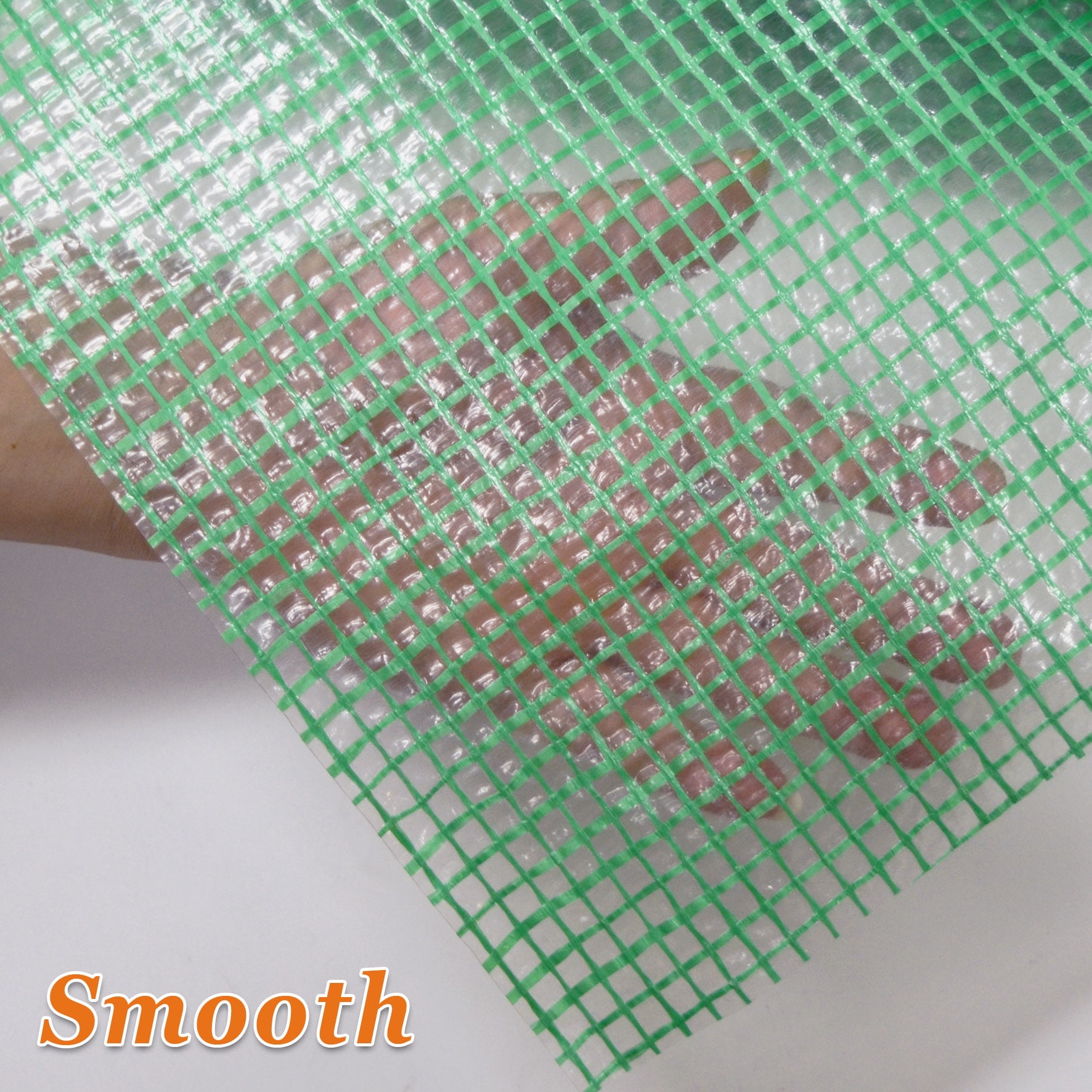 SUNNY Lean-to Greenhouse Replacement Canopy Cover for 10'x5'x7' Walk in Green House, Cover ONLY (Green)