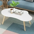 thumbnail image 3 of Birinta Simplistic End Table, Couch Table, Small Coffee Table/side table 100×50×40cm, simple design, white, for Indoor Outdoor Home Living Room Bed Room, 3 of 12