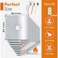 thumbnail image 3 of Stove Burner Covers 8-Pack(10.6"x10.6") Double Thickness Non-Stick Gas Range Protectors Bonus 3- Cleaning Brush Set| Gas Stove Top Liners|Range &Accessories,Kitchen Accessories, 3 of 6