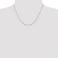 thumbnail image 2 of Auriga Fine Jewelry 925 Sterling Silver 1.30mm forzantina Cable Chain w/2in ext. 18inch Necklace for Women, 2 of 5