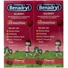 Children's Benadryl Allergy Relief Cherry Flavored Liquid 8 fl oz Each 2 Pack