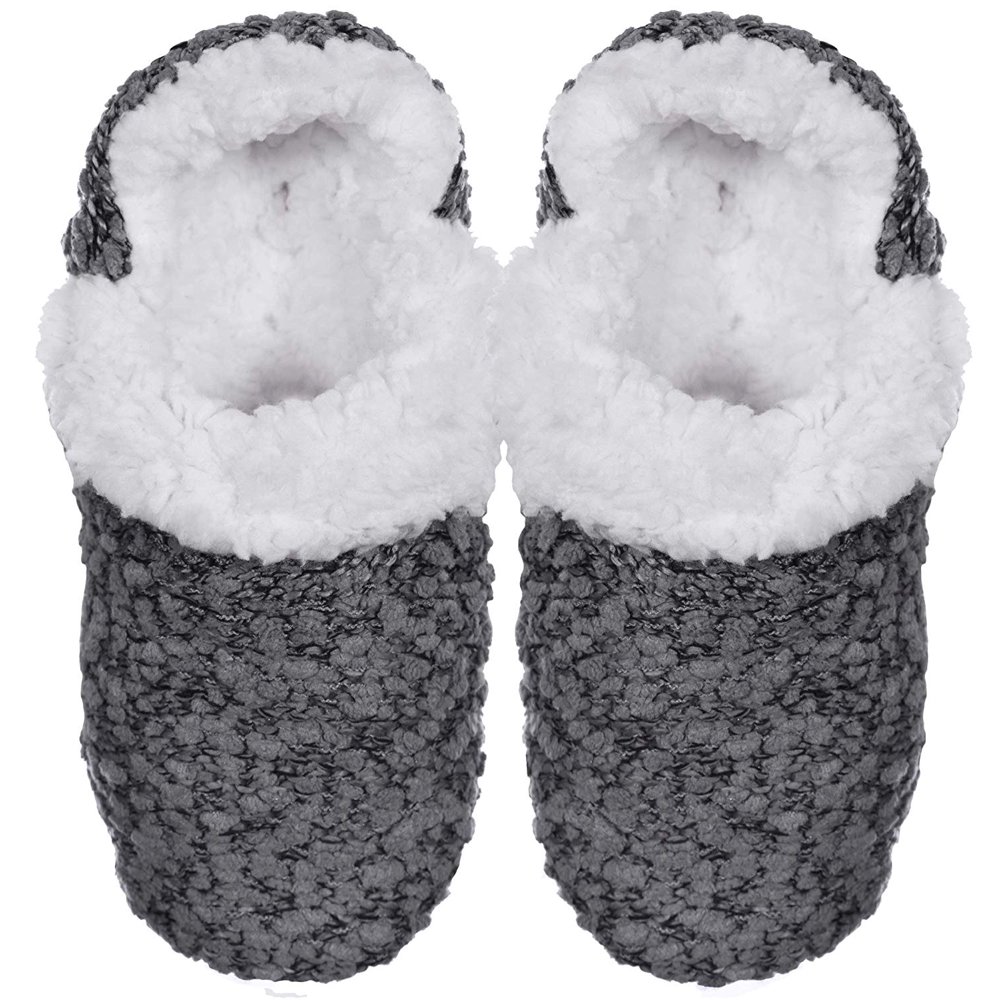 GMI GMI Women's Warm Slippers Soft Fleece Lined Gripper Sole Slip