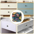 thumbnail image 5 of 4 Pieces Set Drawer Pulls Handle Square Wardrobe Cabinet Knobs with Stainless Steel Screws Furniture Kitchen Decor, 5 of 5