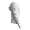 thumbnail image 3 of Suéter George para Mujer, con Gorra y Jareta Ajustable Cierre Trenzado de Cable Beige Talla G, 3 of 4
