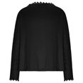 thumbnail image 4 of Htigea Women's Lace Crochet Tops Dressy Long Sleeve Tops Elegant Going Out Party Blouses Black L, 4 of 5