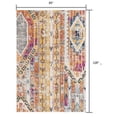 thumbnail image 3 of 8â€™ x 11â€™ Gold and Ivory Distressed Tribal Area Rug, 3 of 7