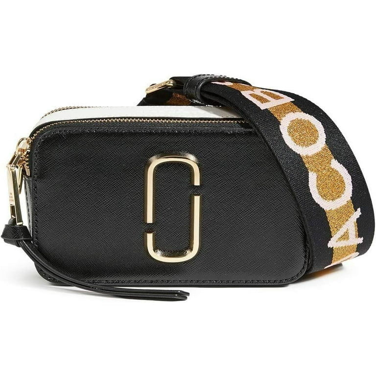 新品未使用✨MARC JACOBS the cross body bag 黒 Marc Jacobs Women's The Snapshot MJ Cross Body Bag, New Black