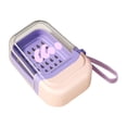 thumbnail image 4 of Caja de jabón de viaje, almacenamiento de jabones para ducha, senderismo, fácil de limpiar, impermeable, caja de almacenamiento sellada, soporte Rosa púrpura, 4 of 8