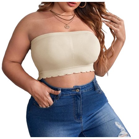 

Strapless A Piece Beige Plus Size Bras & Bralettes (Women s)