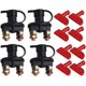 thumbnail image 1 of Paquete de 4 desconectores de batería de automóvil de 12 V/24 V, interruptor de corte de energía, interruptor de apagado de emergencia, 1 of 5