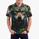 thumbnail image 1 of Fotbe Realistic Style Colorful Wolf Camiseta Polo de Golf para Hombre con Estampado – Camisa Deportiva Transpirable con Cuello Abotonado-3X-Large, 1 of 6
