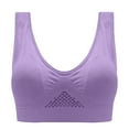 thumbnail image 7 of Bigersell Exercise Bras for Women Clearance 3pc Wireless Padded Bras Sets V-Neck No Underwire Bra Style B-46 Hook and Loop Bra Closure No Underwire Wire-Free Bra Pack D-Multicolor XXL, 7 of 7