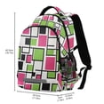 thumbnail image 2 of FORMRS Unisex Backpack Elementary School Travel Bookbag with Reflective Stripes, Abstract Geometric, 2 of 7