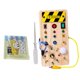 thumbnail image 3 of Tablero de actividades con interruptor de luz Montessori, juguete para preescolar, actividades de aprendizaje para niños pequeños Con rompecabezas B, 3 of 9